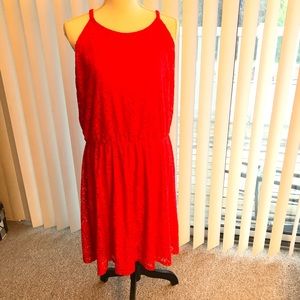 High Neck Lace Dress 🔥